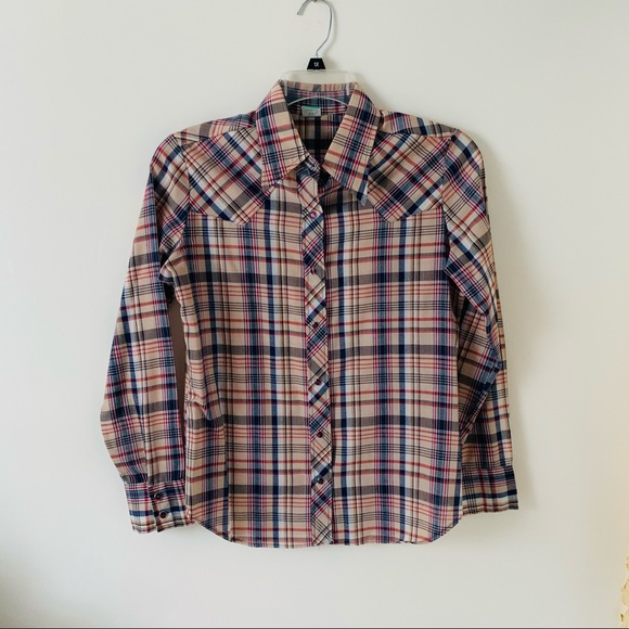 Wrangler Other - ❤️ Vintage Wrangler Pearl Snap Shirt Classic 70s
